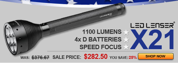 LED LENSER X21 - Only $282.50!