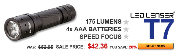 LED LENSER T7 - Only $42.36!