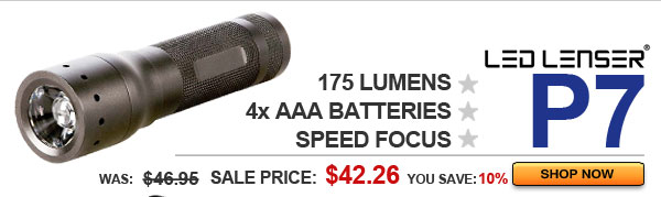 LED LENSER P7 - Only $42.26!